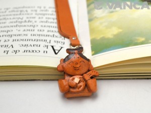 Benten God Leather Charm Bookmarker