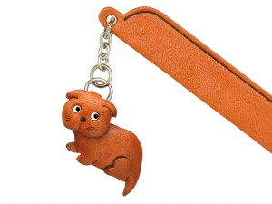 Scottish fold Leather Charm Bookmarker