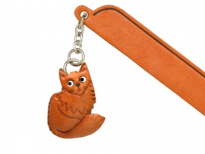 Maine coon Leather Charm Bookmarker