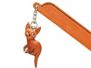 Russian blue Leather Charm Bookmarker