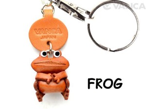 Frog Japanese Leather Keychains Animal