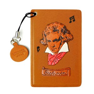Beethoven Leather Commuter Pass case/card Holders #26493