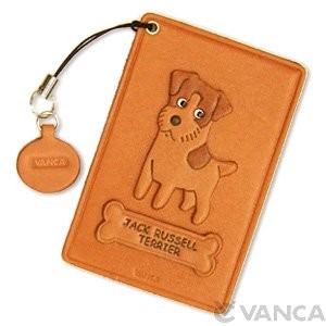 Jack Russell Terrier Leather Commuter Pass/Passcard Holders