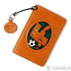 Soccer-F Leather Commuter Pass/Passcard Holders